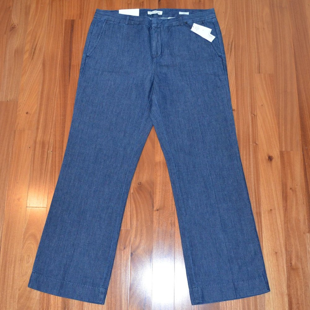 Banana Republic linen blend wide leg jeans